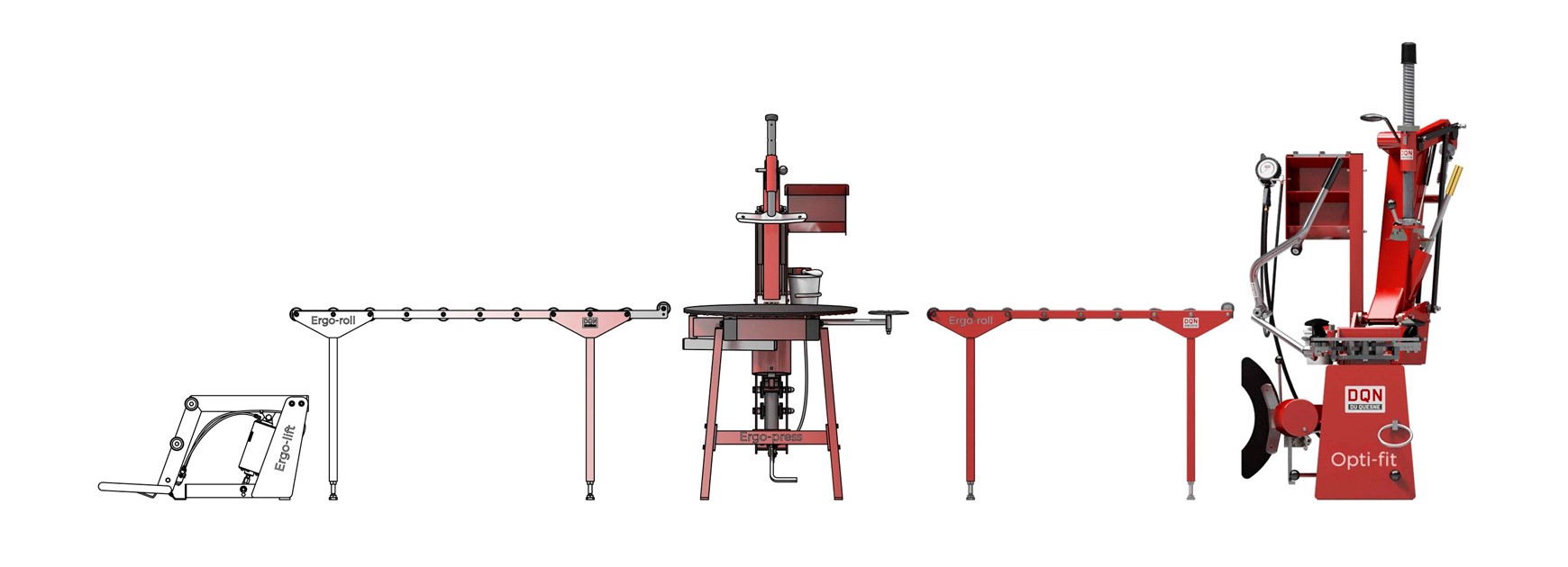 Ergo-Line montagelijn in de 2D-simulator